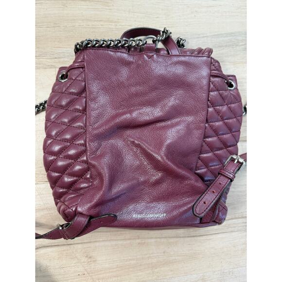 Rebecca Minkoff plum purple quilted leather backpack - Picture 5 of 8